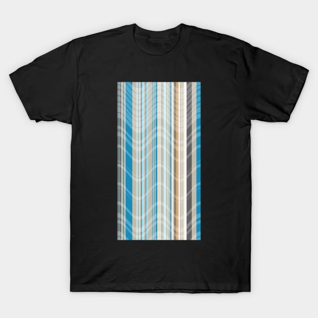 Wavy Stripes T-Shirt by justrachna